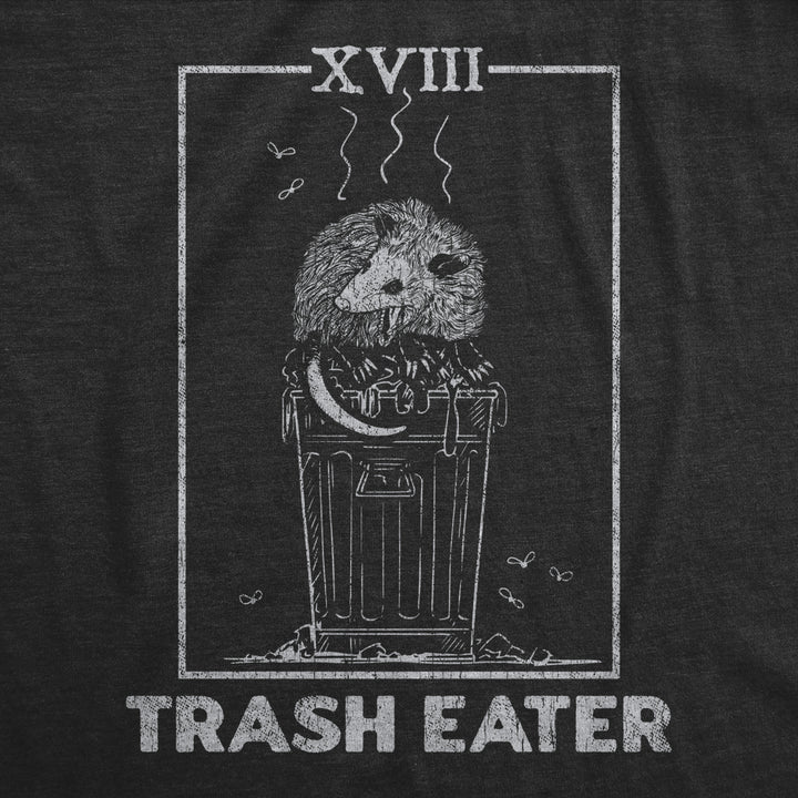 Mens Trash Eater T Shirt Funny Possum Garbage Can Joke Tee For Guys Image 2