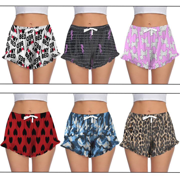 3-Pack Womens Comfy Printed Pajama Shorts Soft Elastic Waistband Sleepwear Image 8