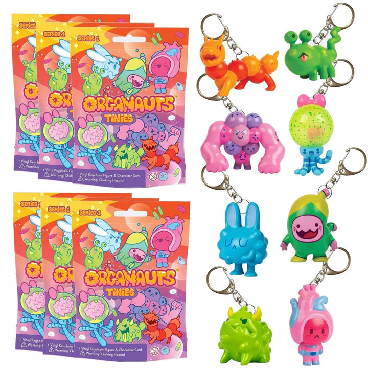 Organauts Tinies Keychain 6pk Series 1 Collectible Surprise by Know Yourself Image 1