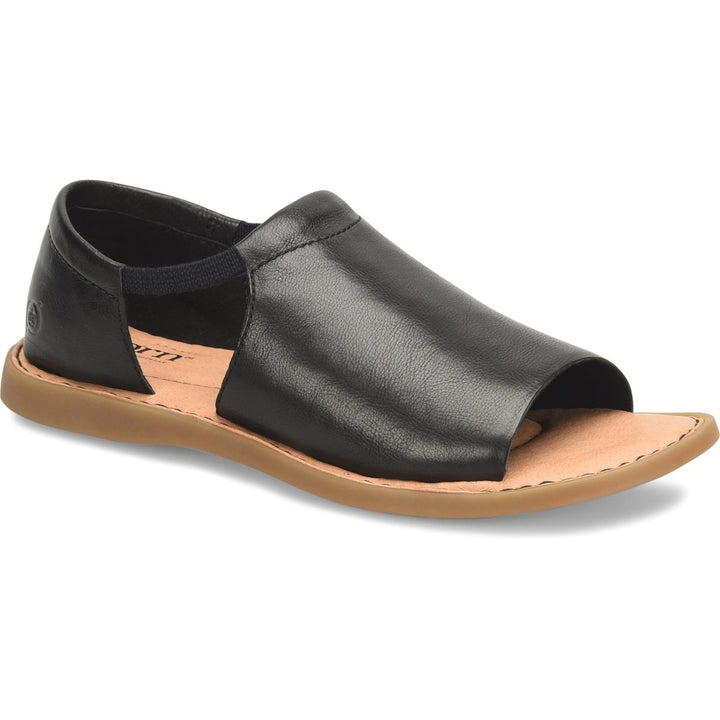 Born Womens Cove Modern Sandal Black BR0019503 Soft Leather Flex Comfort Image 1