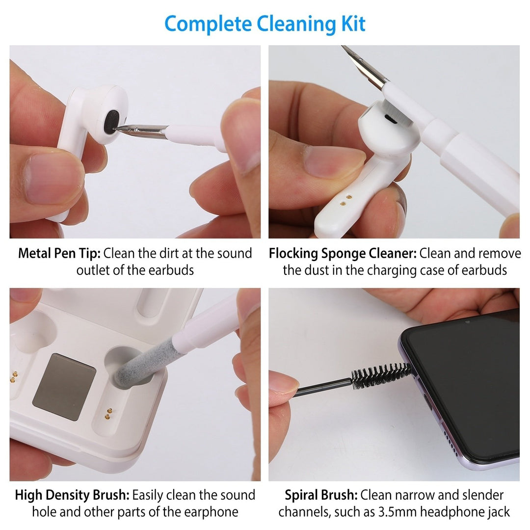 Cleaning Kit for AirPods Charging Case Universal Phone Cleaner Pen Brush Set Image 3