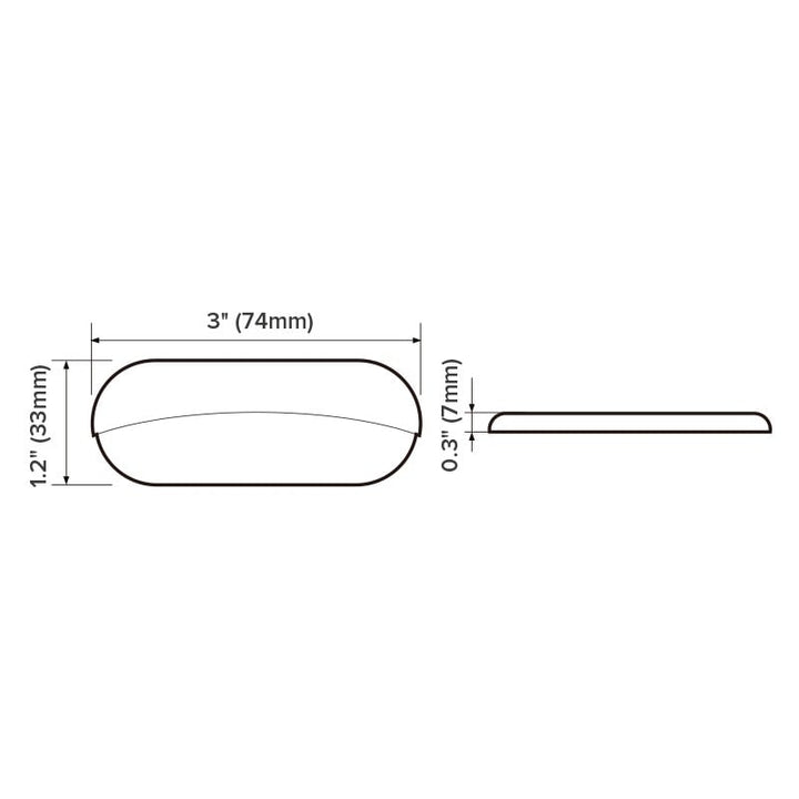 LED 12Volt Stainless Steel Step Courtesy Lights For Boat Cabin Half Oblong Blue X2 Image 4