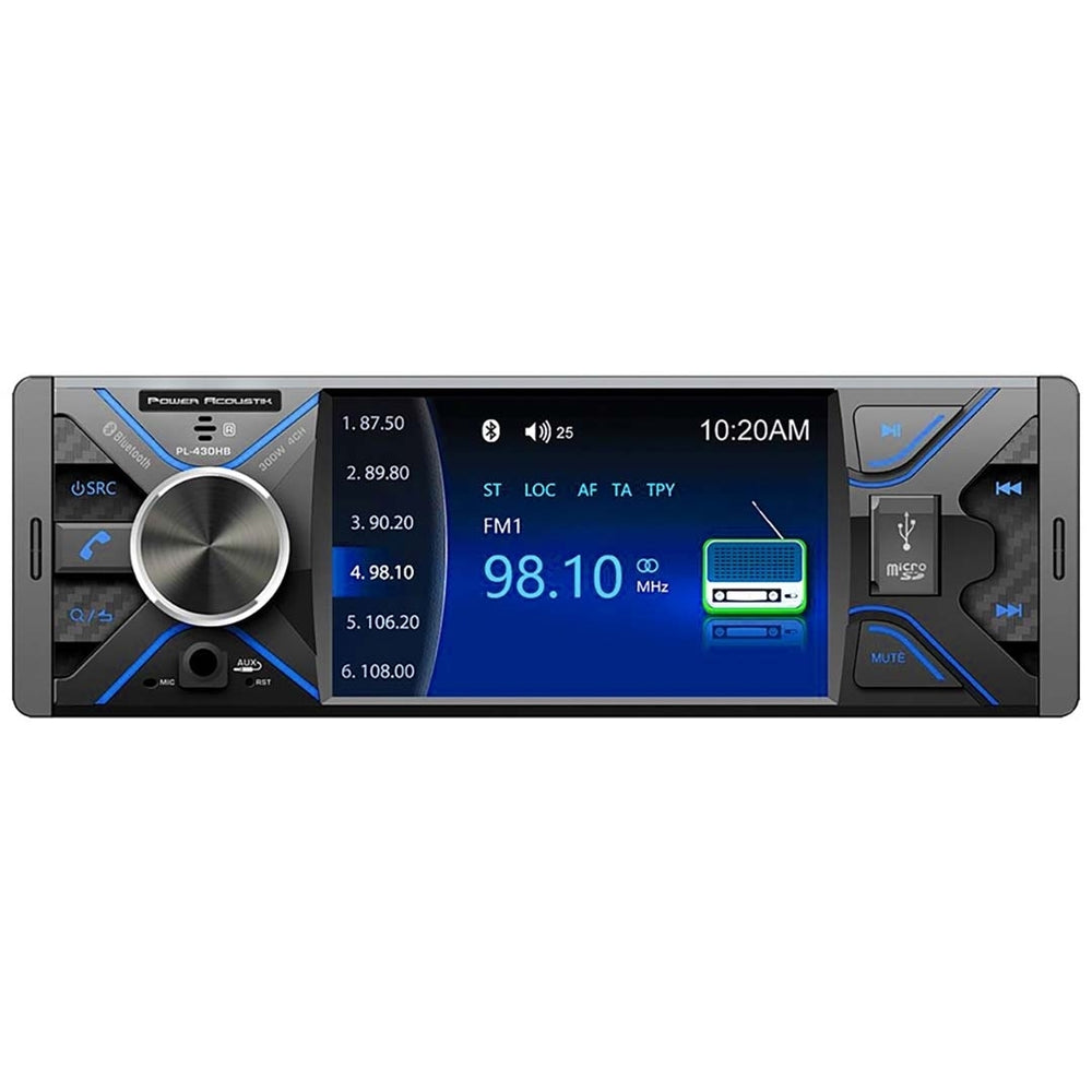 Power Acoustik PL430HB PL430HB 4.3-Inch Single-DIN in-Dash Receiver with BluetoothUSB and SD Image 2