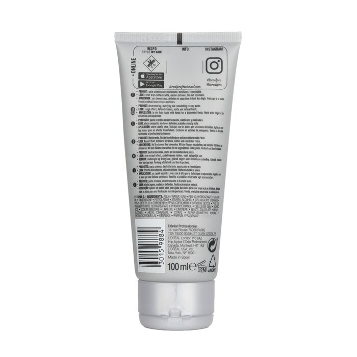 LOreal - Professionnel Tecni.Art Depolish (Destructuring Paste Rough Effect)(100ml/3.4oz) Image 3