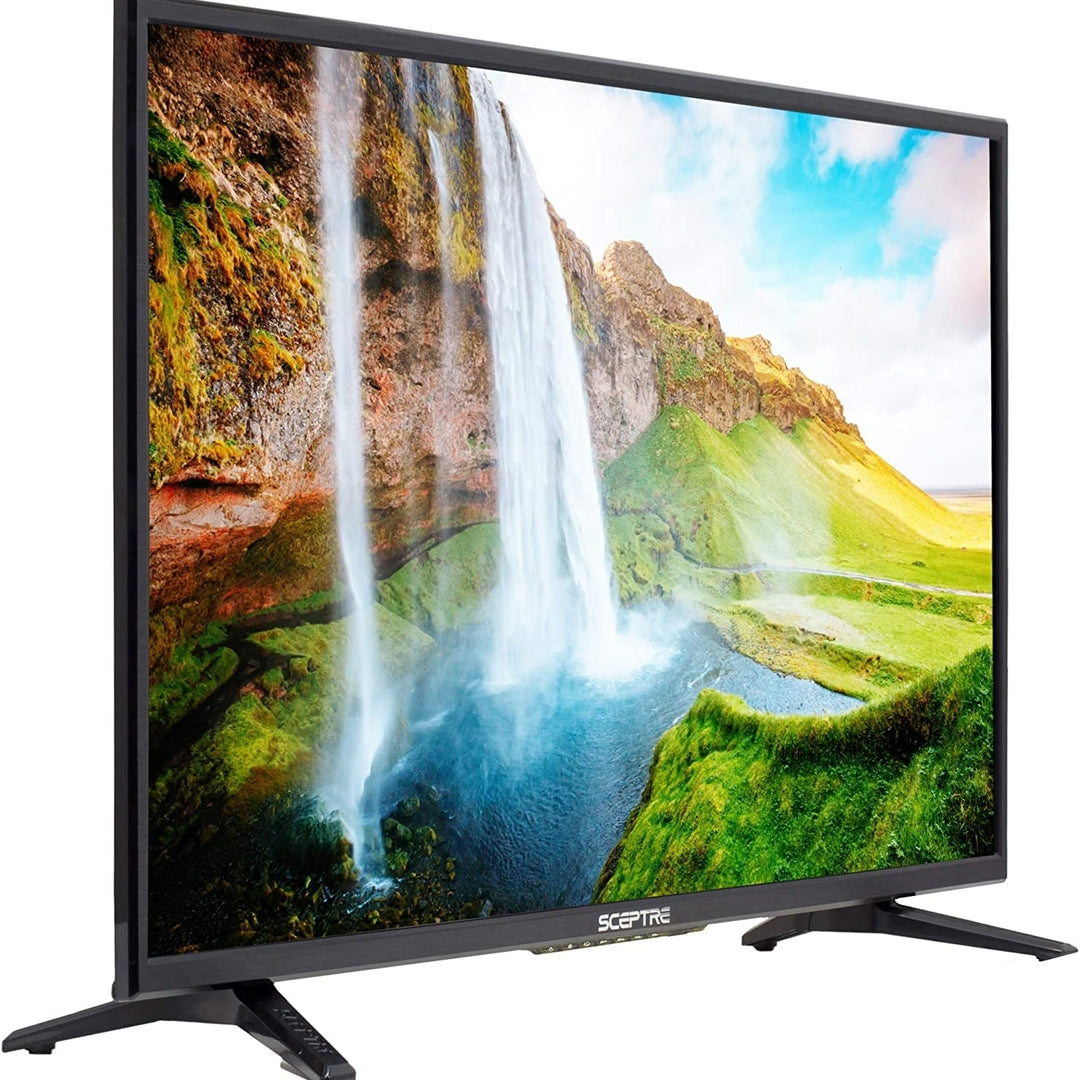 Sceptre 32" Class 720P HD LED TV X322BV-SR Clear QAM USB 2 x HDMI VGA US K1 Image 2