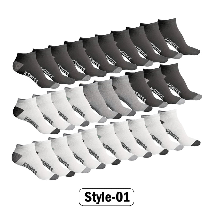 20 Pairs Mens Athletic No Show Low Cut Socks Size 10-13 Moisture Wicking Breathable Image 1