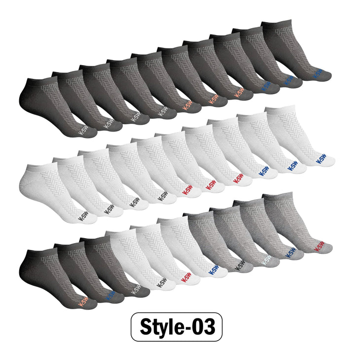 20 Pairs Mens Athletic No Show Low Cut Socks Size 10-13 Moisture Wicking Breathable Image 1