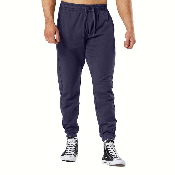 Mens Fleece Lined Sweatpants Jogger Pants with Pockets Elastic Cuffs Multi-Pack Image 6