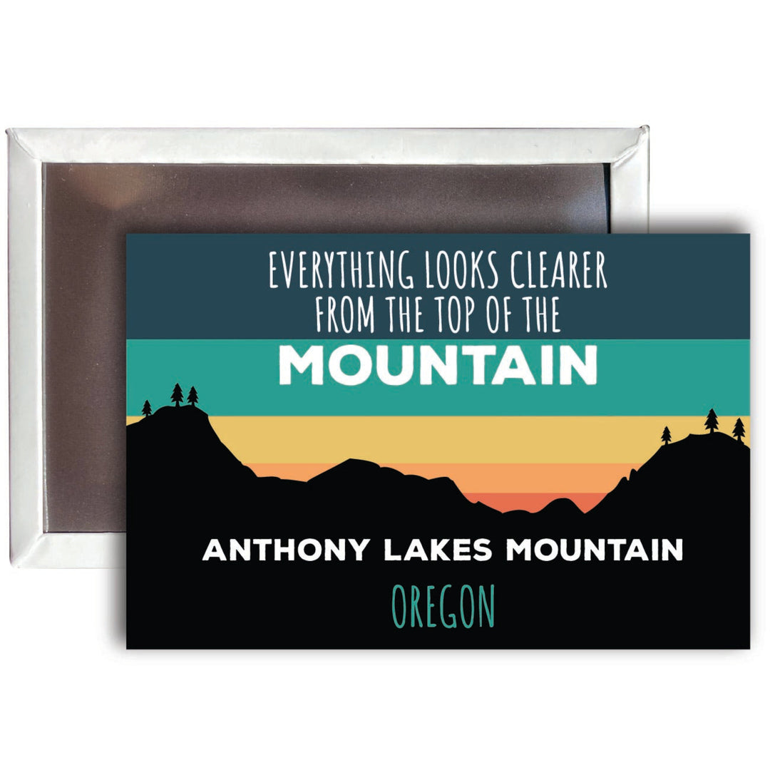 Anthony Lakes Mountain Oregon 2 x 3 - Inch Ski Top of the Mountain Fridge Magnet Image 1