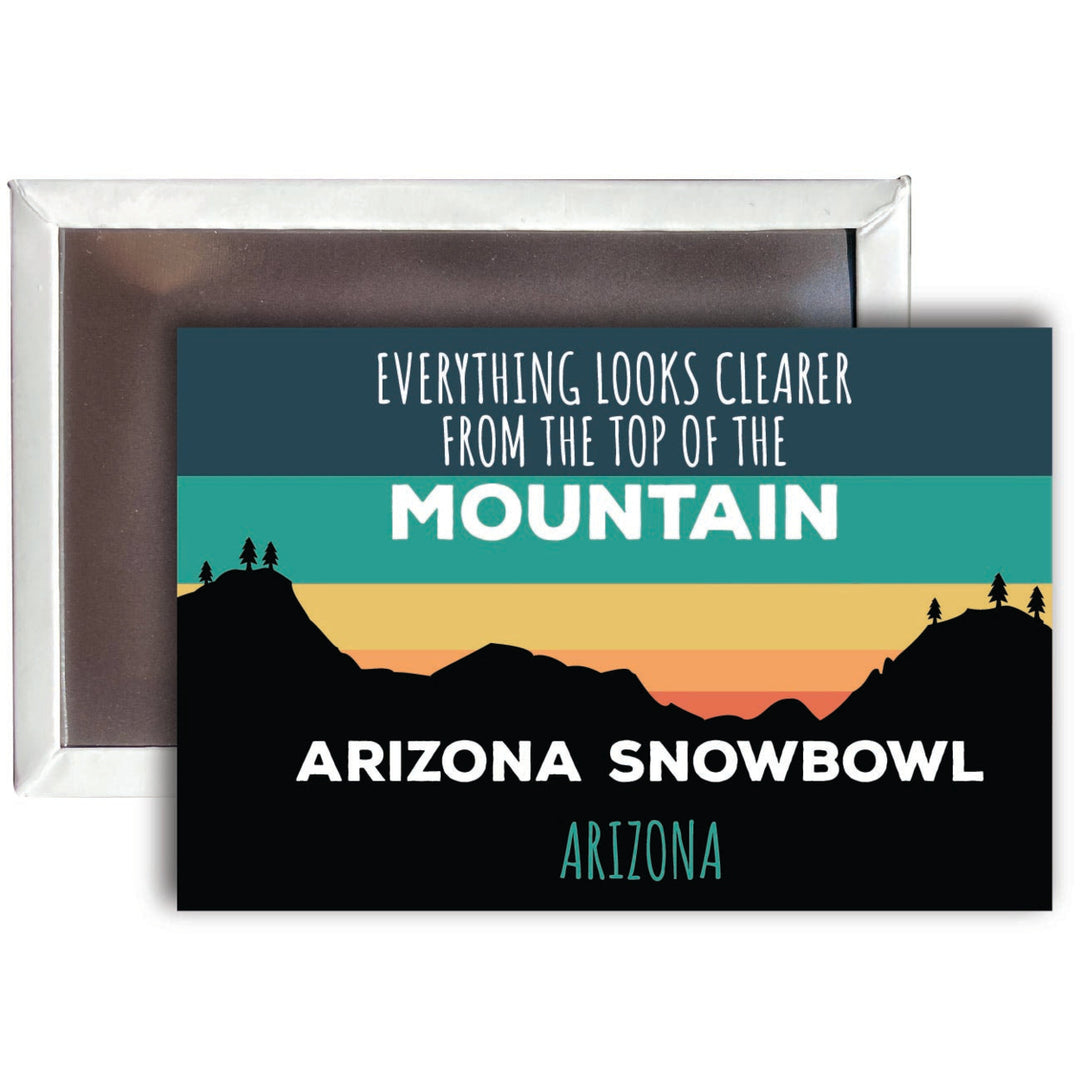 Arizona Snowbowl Arizona 2 x 3 - Inch Ski Top of the Mountain Fridge Magnet Image 1