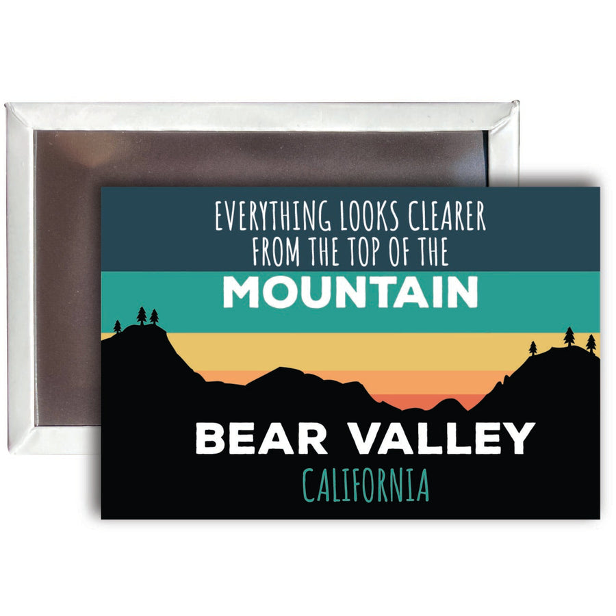 Bear Valley California 2 x 3 - Inch Ski Top of the Mountain Fridge Magnet Image 1