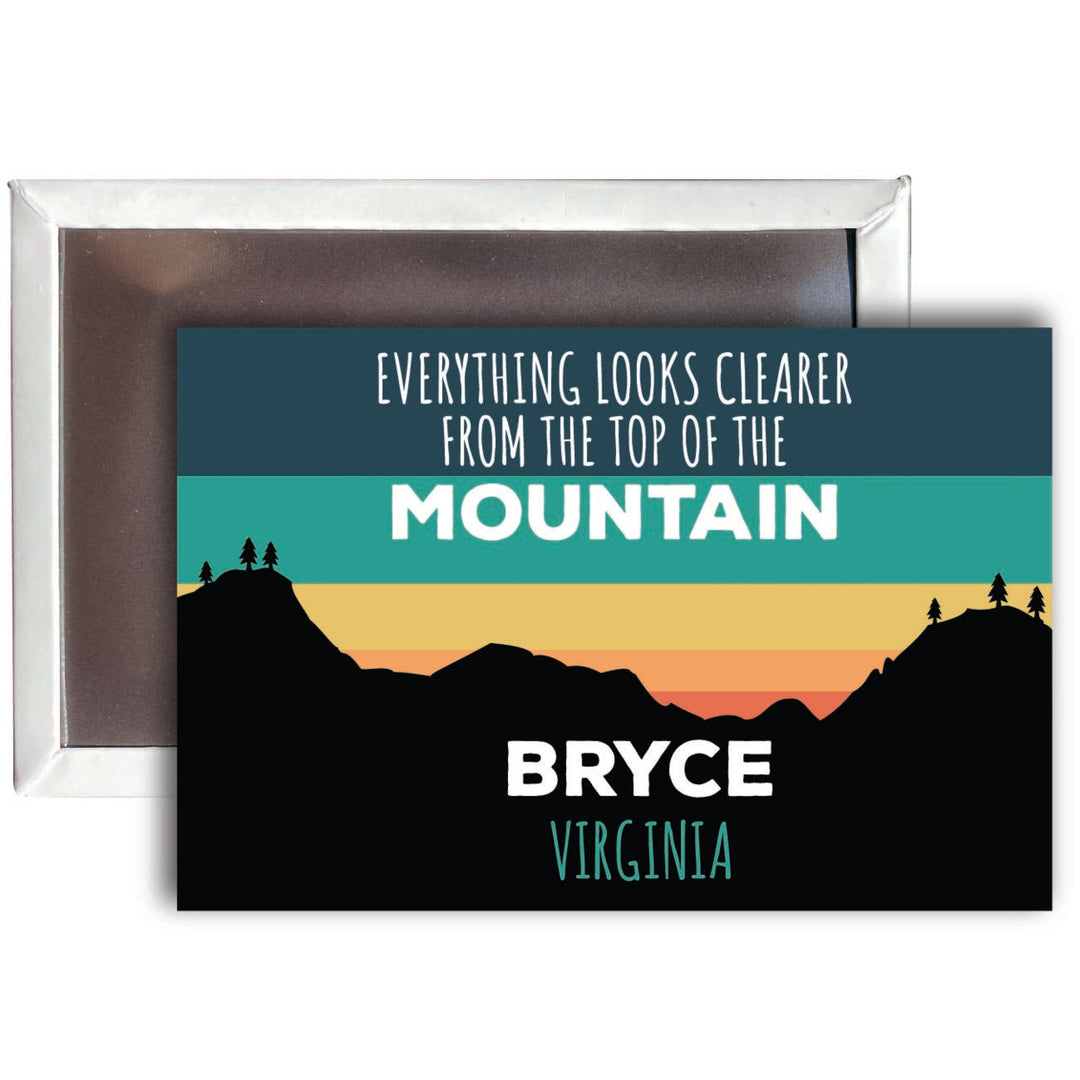 Bryce Virginia 2 x 3 - Inch Ski Top of the Mountain Fridge Magnet Image 1