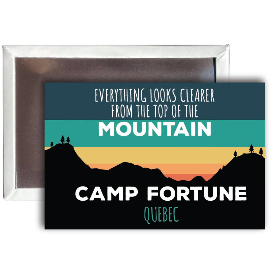 Camp Fortune Quebec 2 x 3 - Inch Ski Top of the Mountain Fridge Magnet Image 1