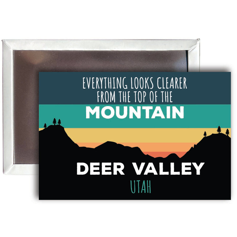 Deer Valley Utah 2 x 3 - Inch Ski Top of the Mountain Fridge Magnet Image 1