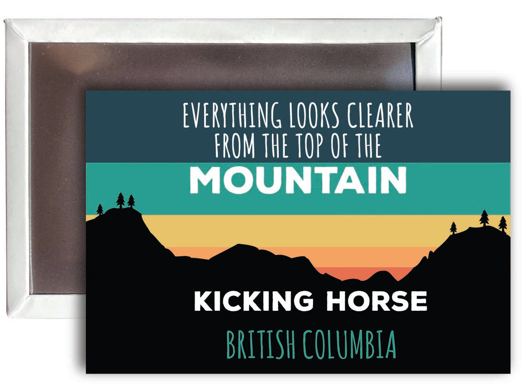 Kicking Horse British Columbia 2 x 3 - Inch Ski Top of the Mountain Fridge Magnet Image 1