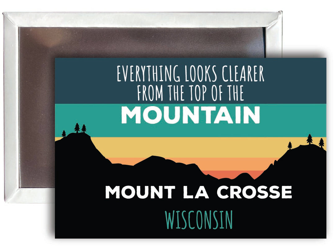 Mount La Crosse Wisconsin 2 x 3 - Inch Ski Top of the Mountain Fridge Magnet Image 1