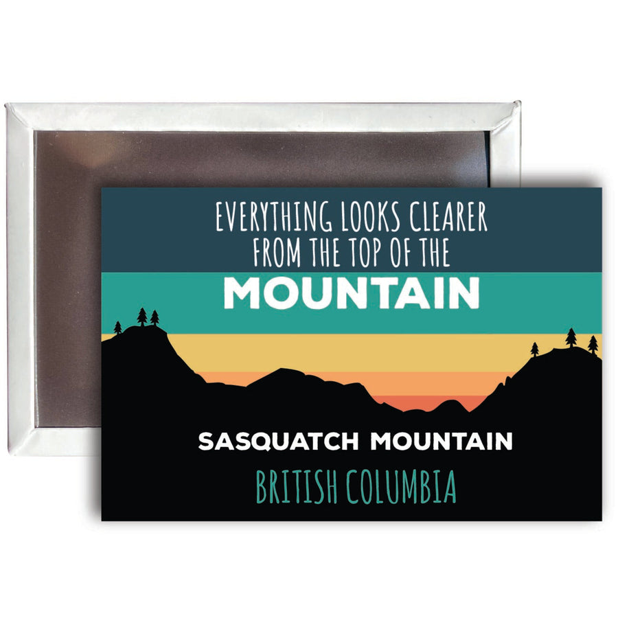 Sasquatch Mountain British Columbia 2 x 3 - Inch Ski Top of the Mountain Fridge Magnet Image 1