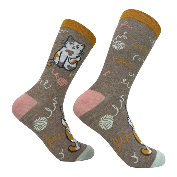 Womens Cat Flipping The Bird Socks Funny Jerk Mean Kitten Footwear Image 1