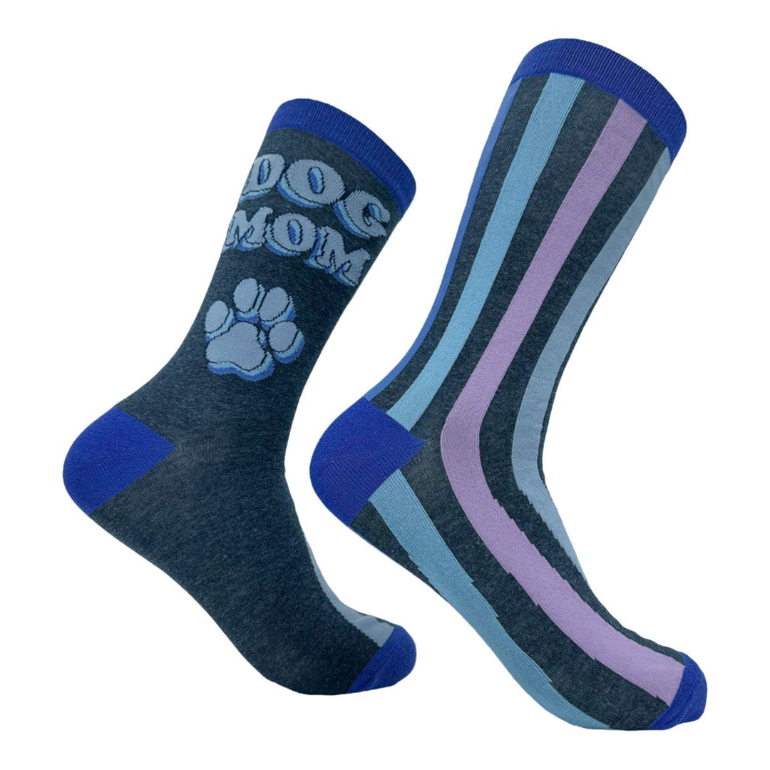 Womens Dog Mom Socks Funny Cute Puppy Dogs Pet Lover Footwear Image 1