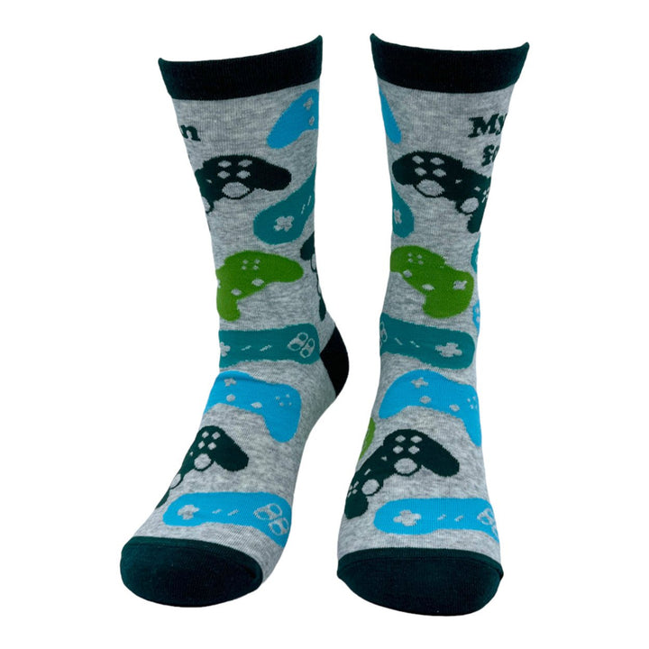 Womens My Plan For The Day Socks Funny Video Game Controller Footwear Image 4