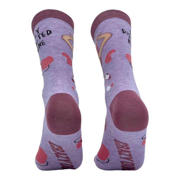 Womens Easily Distracted By Wine Socks Funny Cute Alcohol Drinking Lover Footwear Image 6