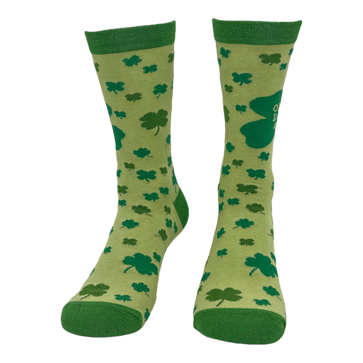 Womens Oh For Lucks Sake Socks Funny St Paddys Day Shamrock Footwear Image 4