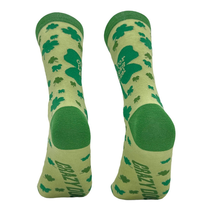 Womens Oh For Lucks Sake Socks Funny St Paddys Day Shamrock Footwear Image 6