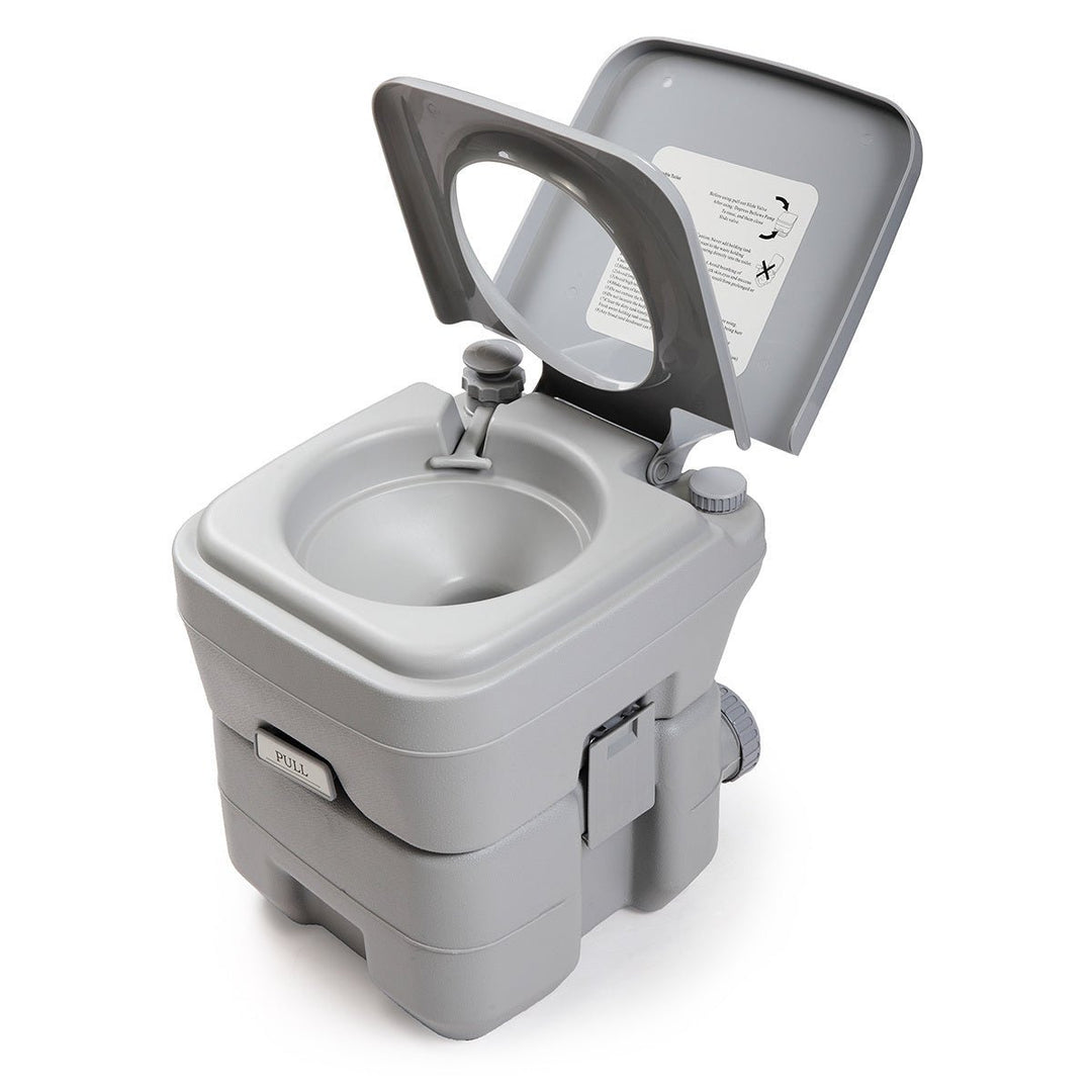 Travel Outdoor 5 Gallon Camping Portable Toilet Flush Potty Image 1