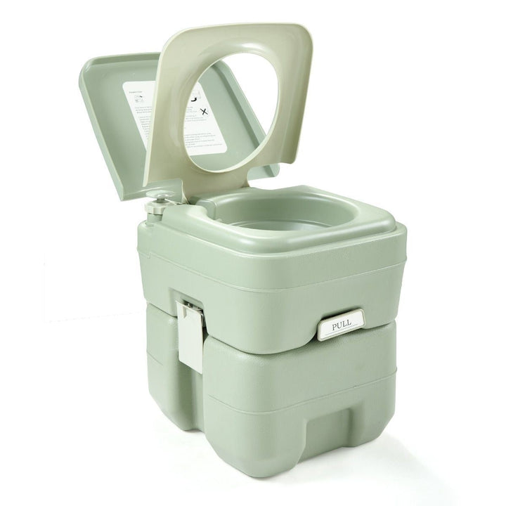 Travel Outdoor 5 Gallon Camping Portable Toilet Flush Potty Image 7