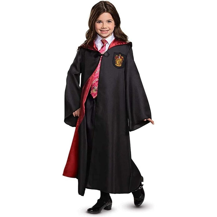Harry Potter Gryffindor Robe Deluxe Kids size XL 14-16 Cloak Costume Unisex Disguise Image 2