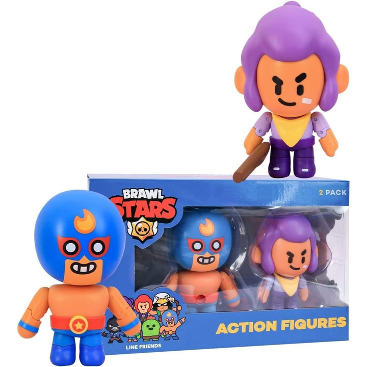 Brawl Stars Shelly El Primo Action Figures Blaster Wrestler Set PMI International Image 1