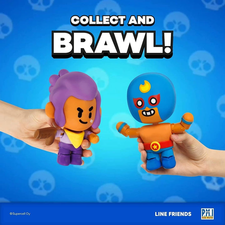 Brawl Stars Shelly El Primo Action Figures Blaster Wrestler Set PMI International Image 6