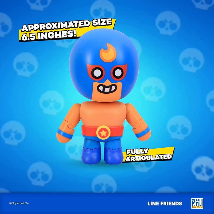 Brawl Stars Shelly El Primo Action Figures Blaster Wrestler Set PMI International Image 8