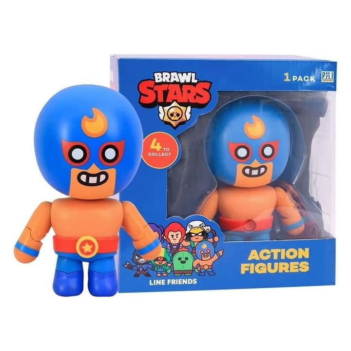 Brawl Stars El Primo Luchador Spanish Wrestler Fighting Belt Figure PMI International Image 1