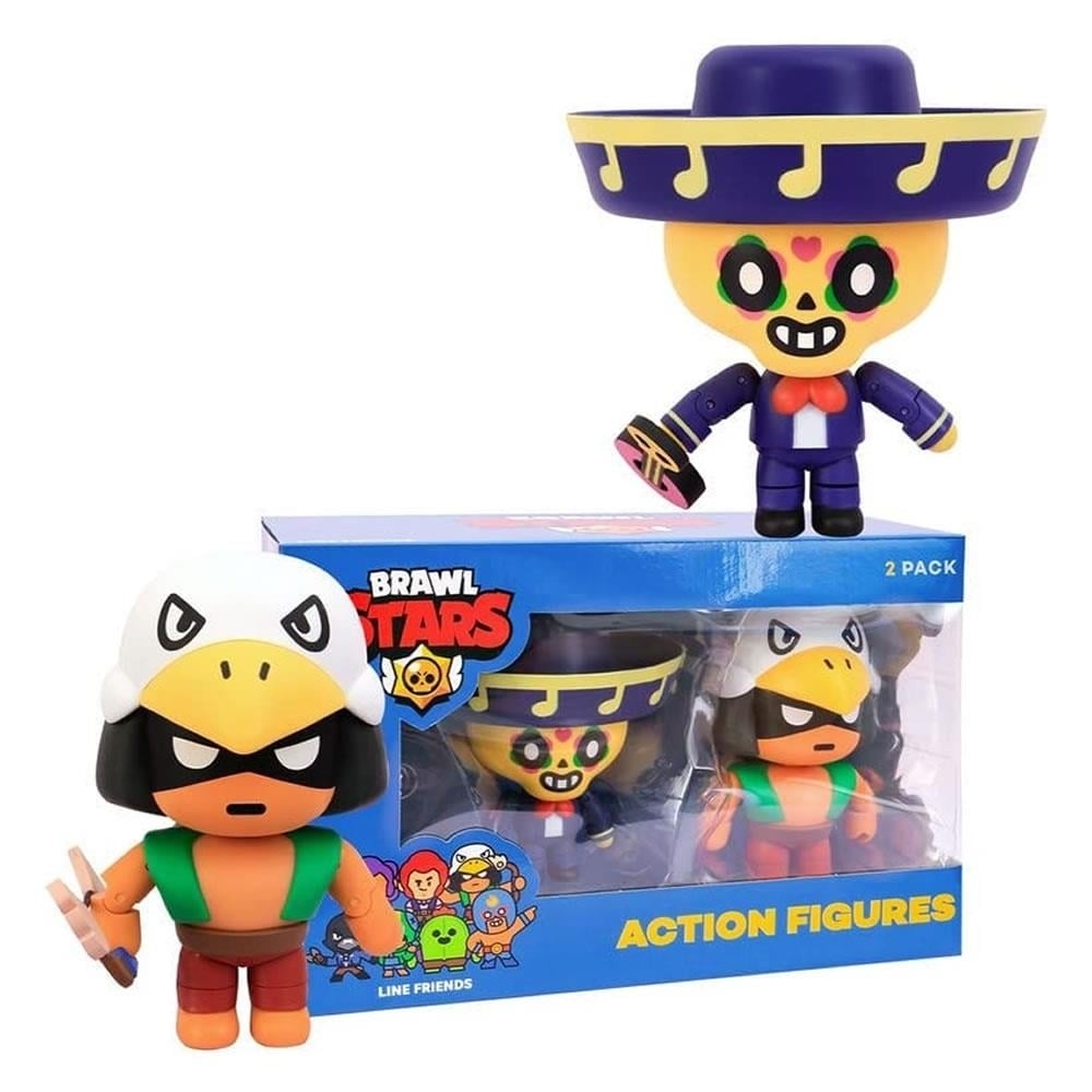 Brawl Stars Bo and Poco Action Figures Guitar Bow Line Friends Fighter Brawler Set PMI International Image 2