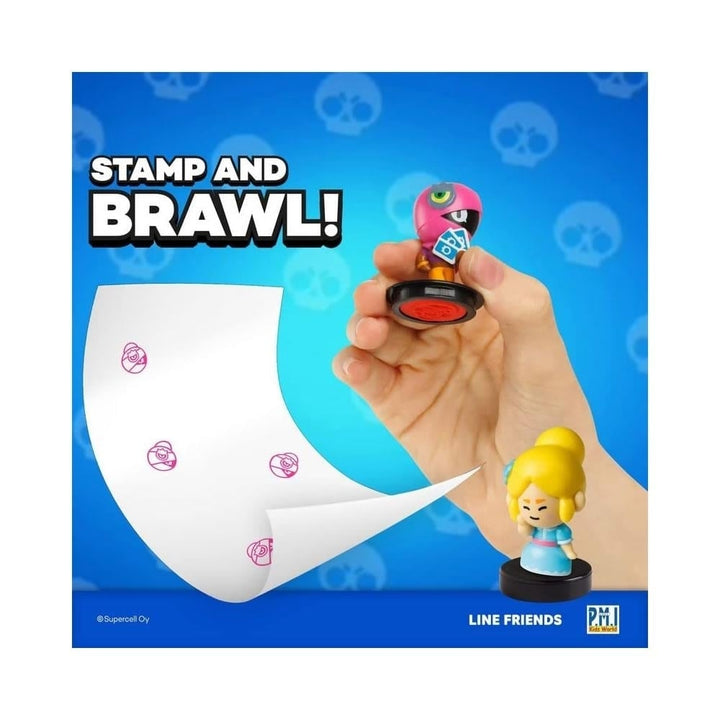 Brawl Stars Stamps 5pk Cake Toppers Jessy Rosa Tara Emz Piper Brawler Set PMI International Image 2