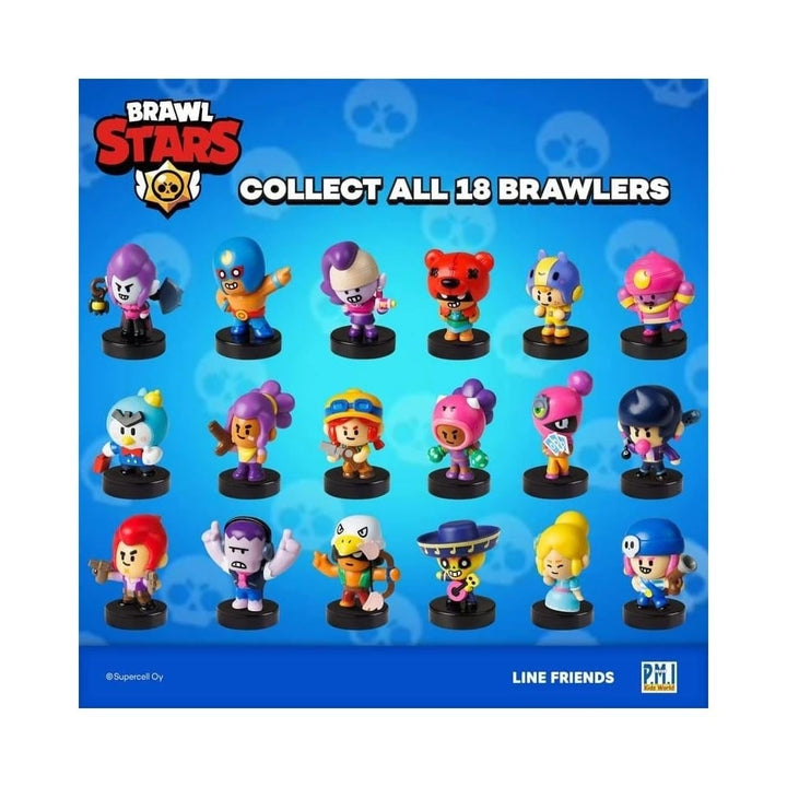 Brawl Stars Stamps 5pk Cake Toppers Jessy Rosa Tara Emz Piper Brawler Set PMI International Image 4