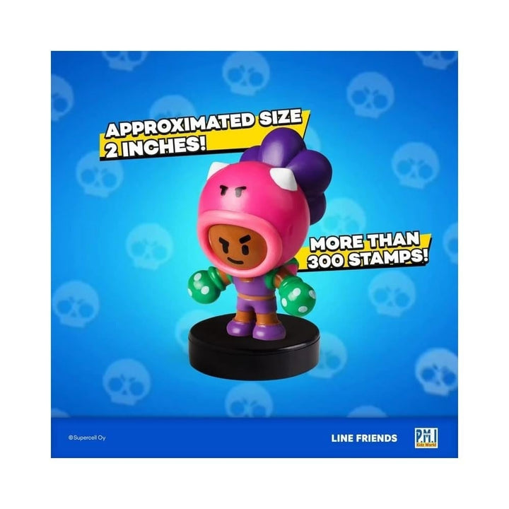 Brawl Stars Stamps 5pk Cake Toppers Jessy Rosa Tara Emz Piper Brawler Set PMI International Image 7