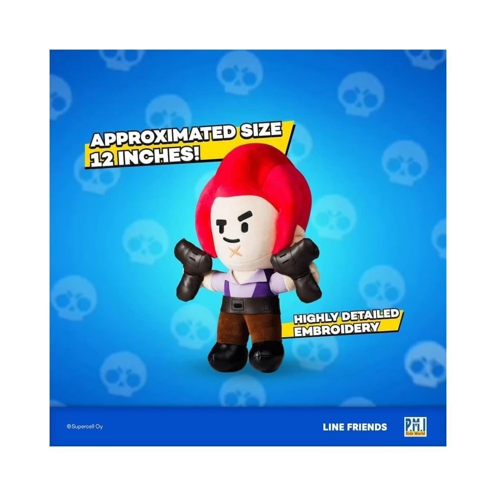 Brawl Stars Colt Plush Doll 12" Cowboy Character PMI International Dual Pistols Image 10