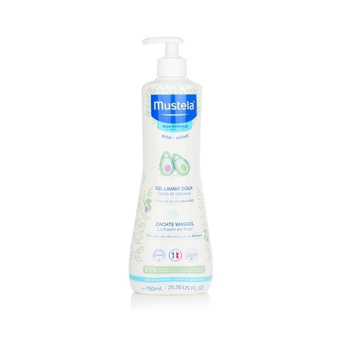 Mustela Gentle Cleansing Gel - Hair and Body 750ml/25.35oz Image 1