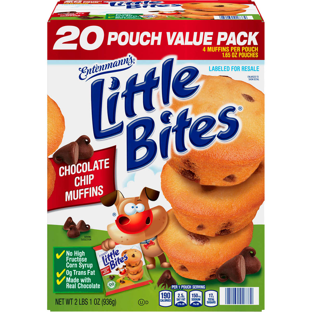 Entenmanns Little Bites Chocolate Chip Muffins1.65 Ounce (Pack of 20) Image 1