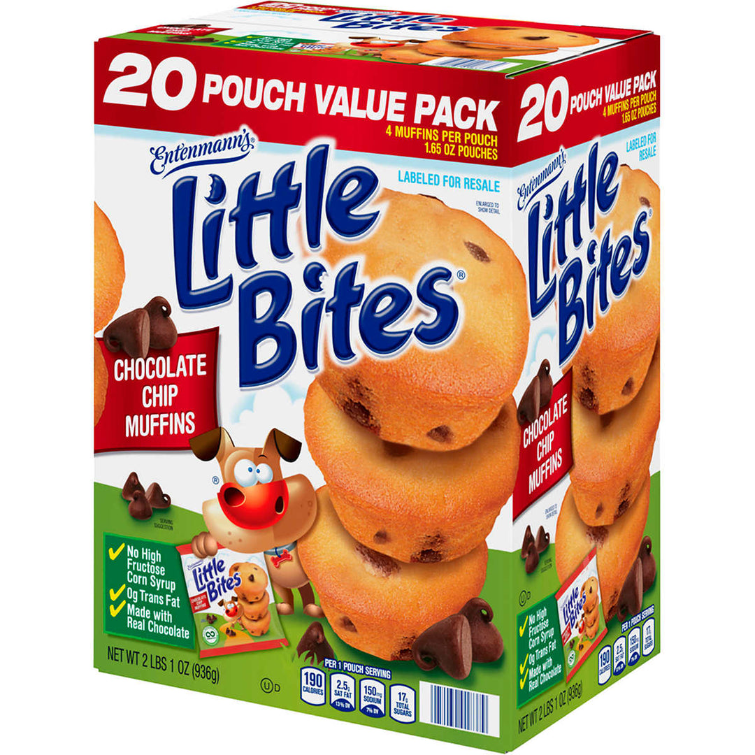 Entenmanns Little Bites Chocolate Chip Muffins1.65 Ounce (Pack of 20) Image 2