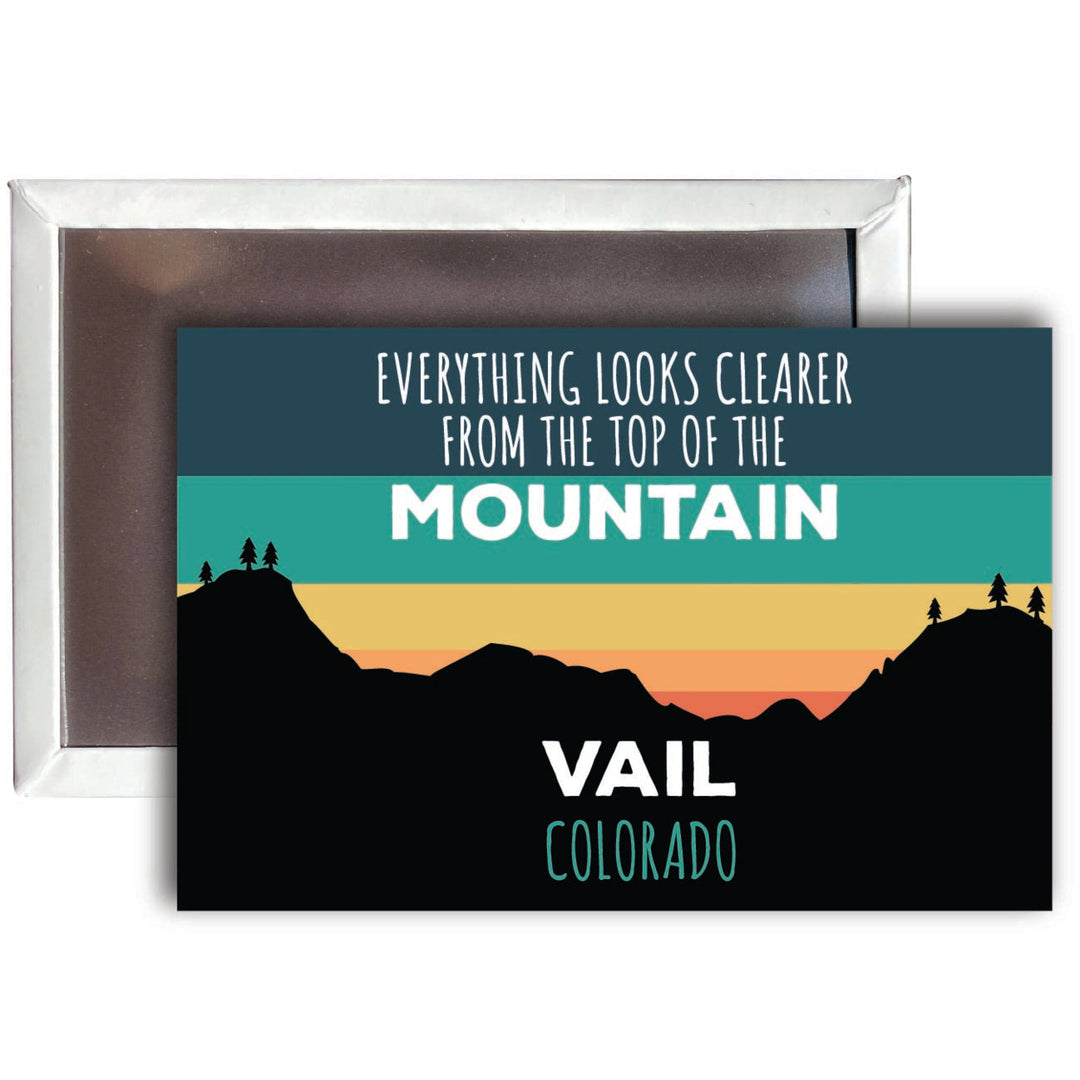 Vail Colorado 2 x 3 - Inch Ski Top of the Mountain Fridge Magnet Image 1