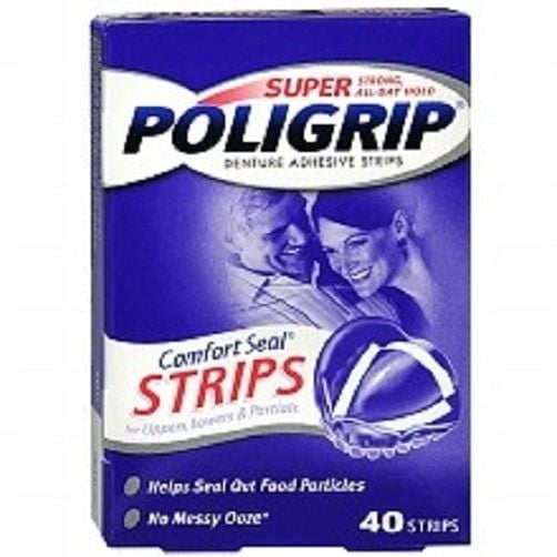 Super PoliGrip Comfort Seal Denture Adhesive Strips Image 2