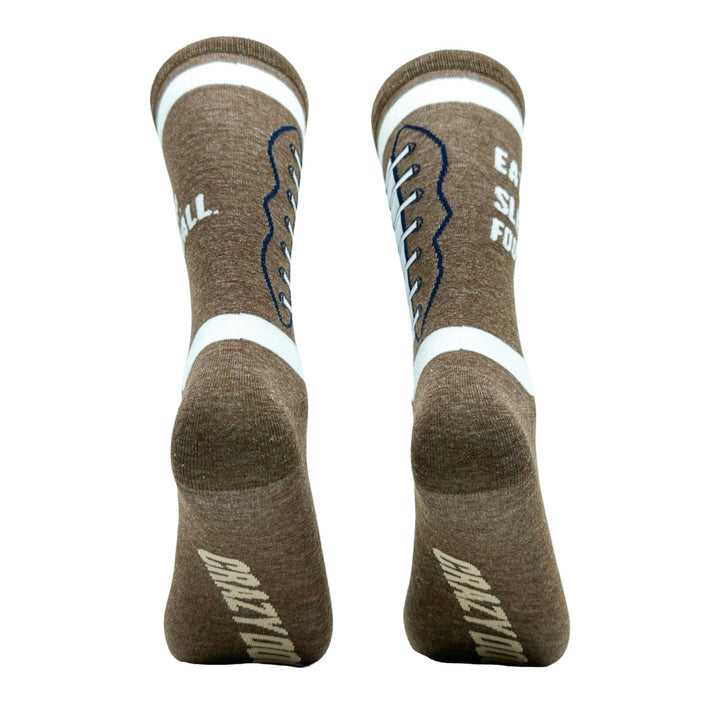 Mens Eat Sleep Football Socks Funny Pigskin Gridiron Lovers Footwear Image 4