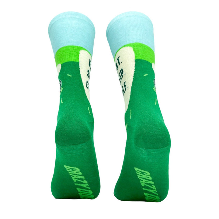 Mens Eat Sleep Golf Socks Funny Cool Hole In One Golfing Club Footwear Image 6