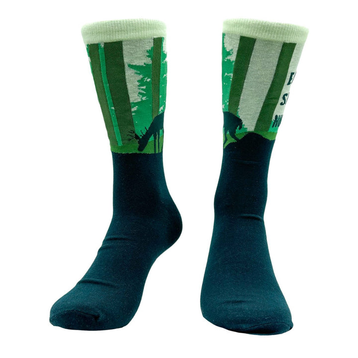 Mens Eat Sleep Hunt Socks Funny Cool Deer Hunter Wildlife Footwear Image 4