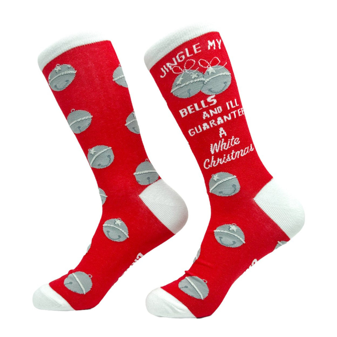 Mens Jingle My Bells Socks Funny Xmas Party Sex Joke Footwear Image 2