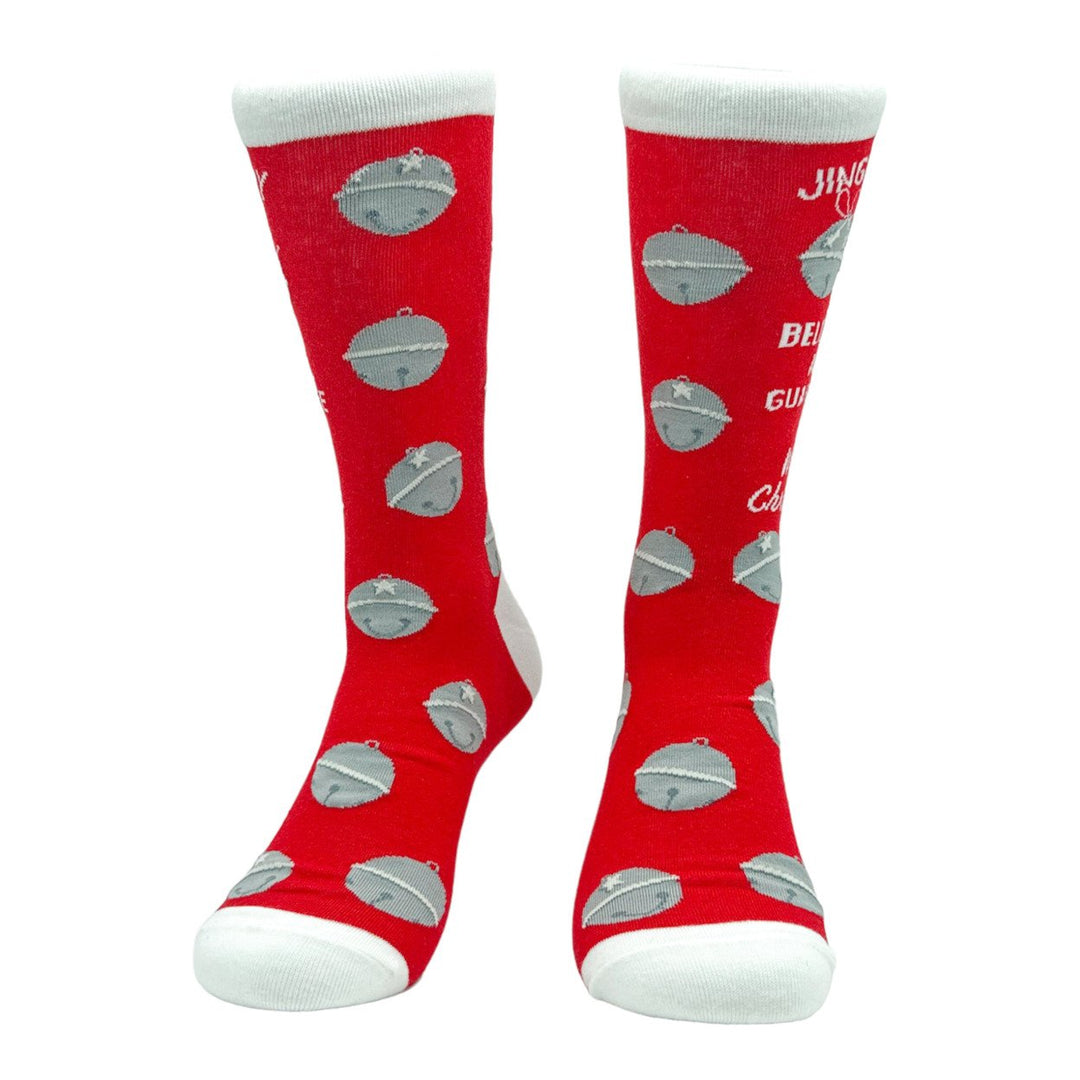 Mens Jingle My Bells Socks Funny Xmas Party Sex Joke Footwear Image 4