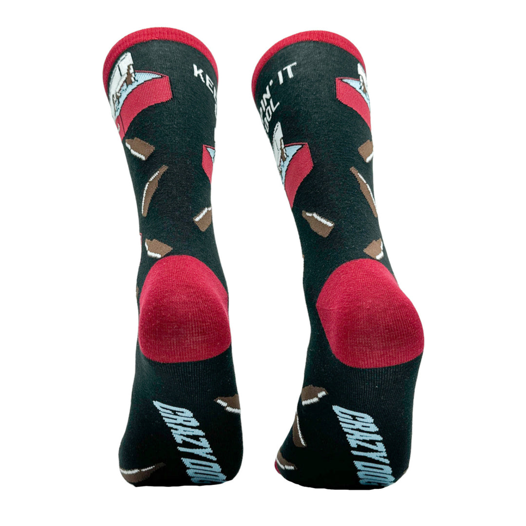 Mens Keepin It Cool Socks Funny Cold Beer Drinking Lovers Footwear Image 6